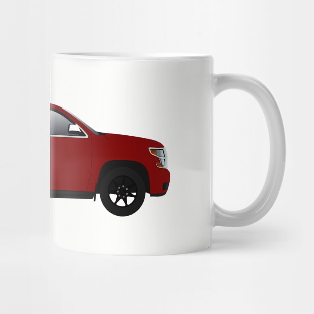 Red SUV Tahoe by BassFishin